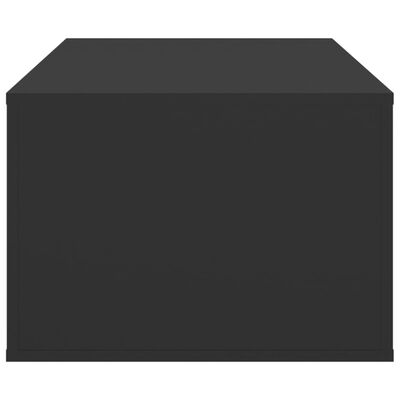 vidaXL Măsuță de cafea, negru, 100x50,5x35 cm, lemn compozit