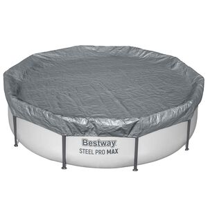 Bestway Husă pentru piscină &Oslash;3,05 m Rotund Poliester Gri