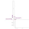 vidaXL Pat box spring cu saltea, gri, 140x190 cm, piele ecologică