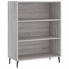 vidaXL Dulap cu rafturi, gri sonoma, 69,5x32,5x90 cm, lemn compozit