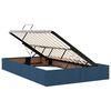 vidaXL Pat cu saltea și spațiu de depozitare albastru 120 x 200 cm