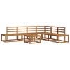 vidaXL Set de canapele de exterior 7 Bucată natural