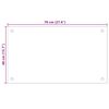 vidaXL Panou antistropi de bucătărie, negru 70x40 cm sticlă securizată