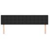 vidaXL Tăblii de pat, negru, 180x5x78/88 cm, piele ecologică