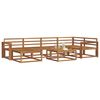 vidaXL Set de canapele de exterior 7 pcs natural Lemn Solid de Acacia