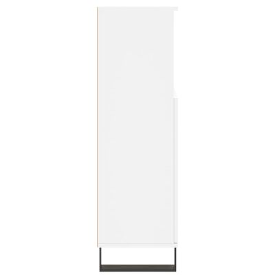 vidaXL Dulap de baie, alb, 30x30x100 cm, lemn prelucrat