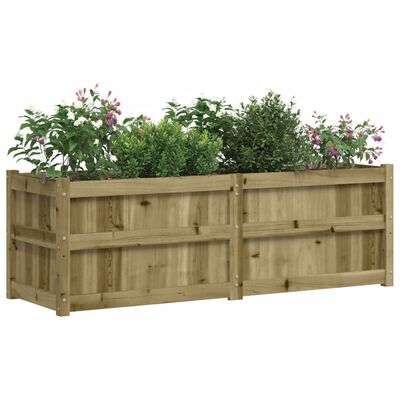 vidaXL Jardinieră de grădină, 150x50x50 cm, lemn de pin impregnat