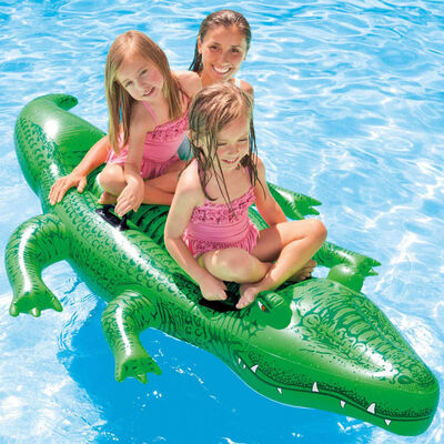 Intex Jucărie de piscină crocodil gigant ride-on, 203x114 cm