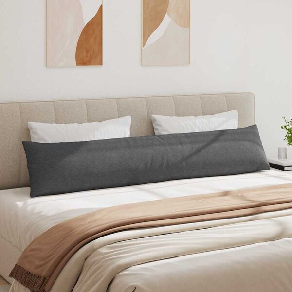 vidaXL Perne pentru canapea 2 pcs Gri închis 200 x 40 cm