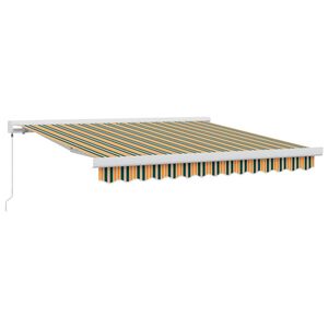 vidaXL Cortina Retractabilă Multicolour 350 x 250 cm Stofă și Metal