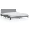vidaXL Cadru de pat Dover gri deschis 180x200 cm, material textil
