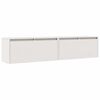 vidaXL Dulapuri de perete 2 buc. alb, 80x30x35 cm, lemn masiv de pin