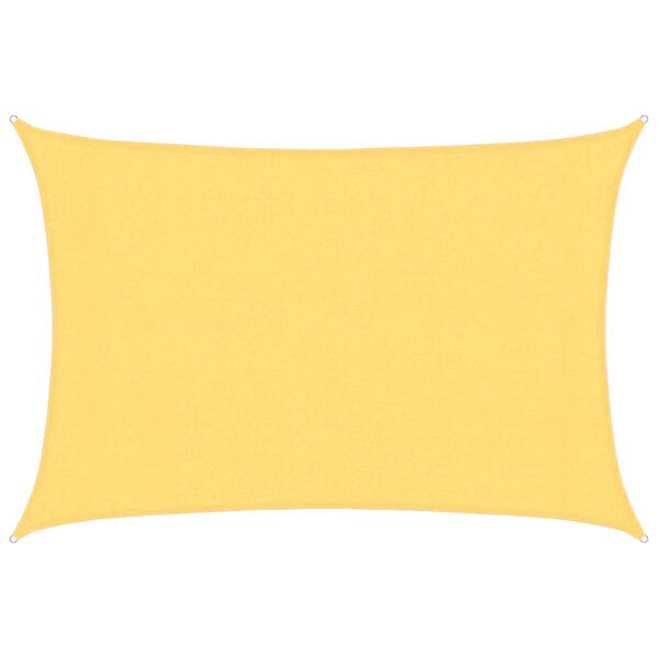 vidaXL P&acirc;nză parasolar, bej, 3 x 4 m, HDPE, 160 g/m&sup2;