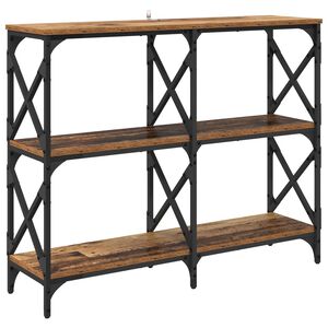 vidaXL Masă de consolă Lemn vechi 100 x 28 x 80,5 cm Lemn compozit
