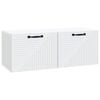 vidaXL Oglindă TV montată pe perete Pe perete Alb 78,5 x 31 x 30 cm