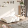 vidaXL Canapea extensibilă cu 2 locuri, cu 2 perne, crem, textil