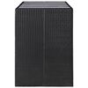 vidaXL Set de masă și scaune de exterior, 9 piese, negru, poliratan