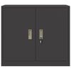vidaXL Dulap de depozitare Negru 80 x 40 x 70 cm Oțel