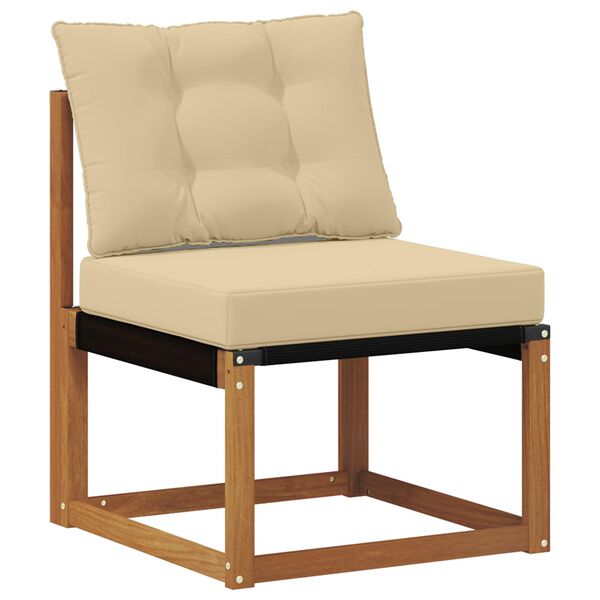 vidaXL Set de canapele de exterior Lemn solid de Acacia și Textilene