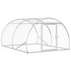 vidaXL Căsuță pentru pui Argintiu 200 x 150 x 100 cm Oțel Galvanizat