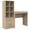 vidaXL Birou Stejar Sonoma 125,5 x 40 x 127 cm 2 buc.