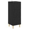 vidaXL Dulap cu sertare Negru 33 x 34,5 x 90 cm Lemn prelucrat