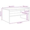 vidaXL Masă de cafea Alb 80 x 50 x 40 cm Lemn compozit