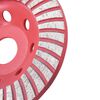vidaXL Disc de polizare diamantat tip cupă, cu turbo, 125 mm