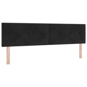 vidaXL Tăblie cap cu headboard Negru 180 cm Piele artificială