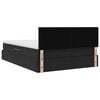 vidaXL Pat cu storage cu saltea Negru 140 x 190 cm Catifea