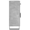 vidaXL Dulap, gri beton, 69,5x34x90 cm, lemn compozit