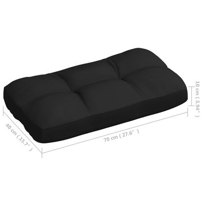 vidaXL Perne pentru canapea din paleți, 7 buc., negru