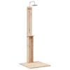 vidaXL Duș exterior 206 cm Lemn masiv de pin și oțel inoxidabil