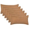 vidaXL Husă pentru pernă 6 pcs HOUTEN Bej 40 x 70 cm Boucl&eacute;
