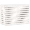 vidaXL Coș de rufe, alb, 88,5x44x66 cm, lemn masiv de pin