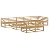 vidaXL Set de canapele de exterior 9 buc. Alb Lemn Solid de Acacia