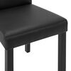 vidaXL Scaune de bucătărie, 2 buc., negru, piele ecologică