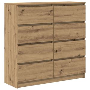 vidaXL Bufetă Stejar Artisan 100x35x99 cm Lemn prelucrat