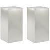 vidaXL Suport pentru plante 2 pcs Argintiu 40 x 40 x 80 cm Oțel