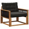 vidaXL Set de canapele de exterior Lemn solid de Acacia și Textilene