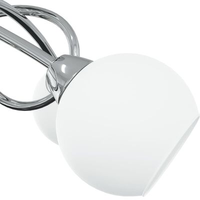 vidaXL Plafonieră abajururi sferice din ceramică, 4 becuri LED G9