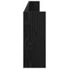 vidaXL Raft pentru reviste Stejar Negru 100 x 12 x 30 cm Lemn compozit