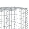 vidaXL Coș gabion cu capac, 1150x100x100 cm, fier galvanizat