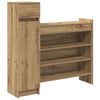 vidaXL Dulap pentru pantofi Stejar Artizanal 100,5 x 28 x 100 cm