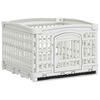 vidaXL Spațiu de joacă pentru c&acirc;ini cu 4 panouri 122 x 106,5 x 82 cm