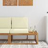 vidaXL Canapea de exterior cu pernă natural 91 x 63 x 73 cm