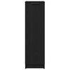 vidaXL Dulap pentru pantofi cu raft Stejar Negru 29,5 x 35 x 101 cm