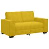 vidaXL Set de canapele cu perne, 2 piese, galben, catifea