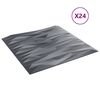 vidaXL Panouri de perete 24 buc. gri 50x50 cm XPS 6 m&sup2; piatră