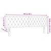 vidaXL Tăblie cap cu headboard Gri &icirc;nchis 160 cm Piele artificială
